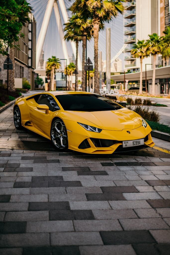 Rent Lamborghini Dubai | Huracan Evo (Blue)