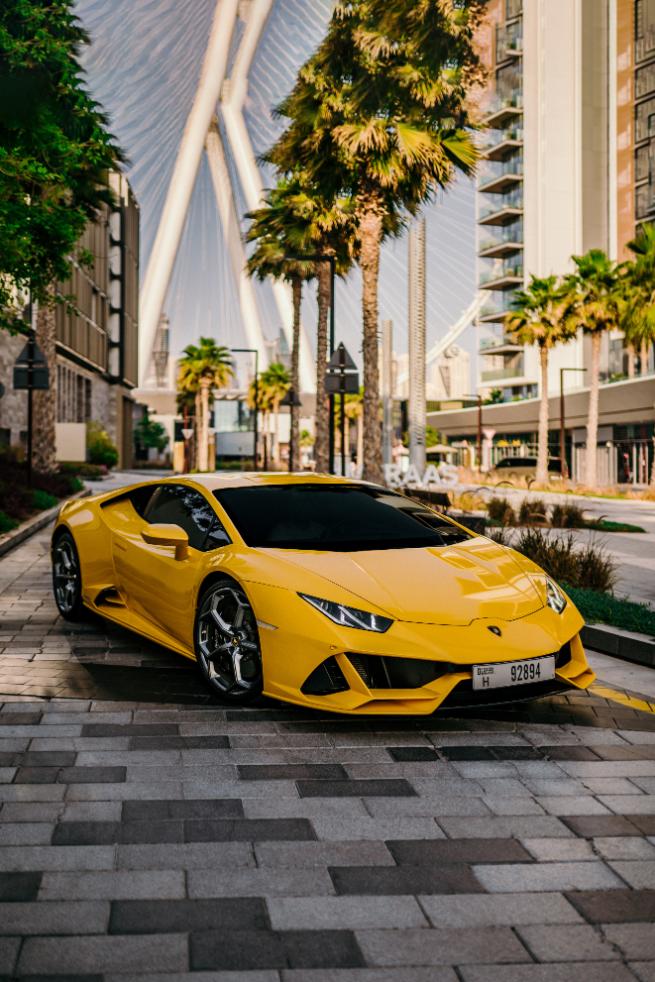 Rent Lamborghini Dubai | Huracan Evo (Grey)