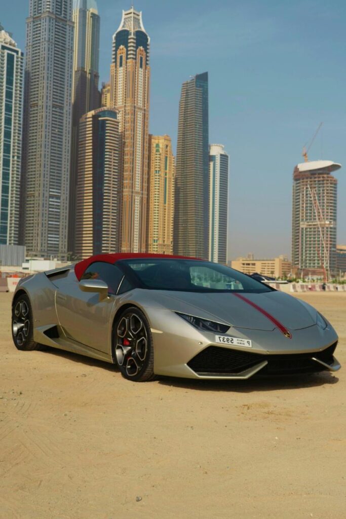 Rent Lamborghini Dubai | Huracan Evo Spyder (Red)